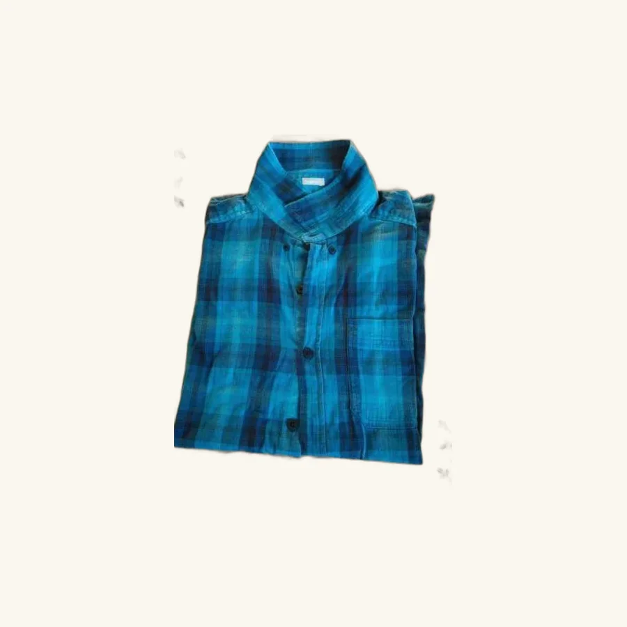 Chemise Columbia à carreaux bleus L
